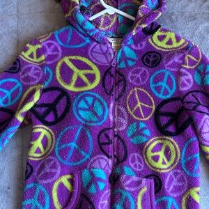 Colorful Peace Sign Kids Hoodie